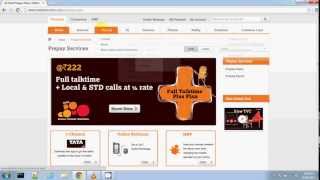 TATA INDICOM ONLINE RECHARGE [upl. by Friedlander439]