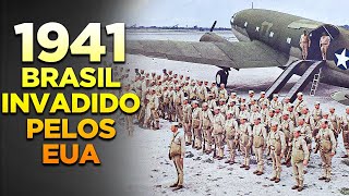 1941  A INVASÃO DO BRASIL PELOS EUA  Viagem na Historia [upl. by Fawcette859]