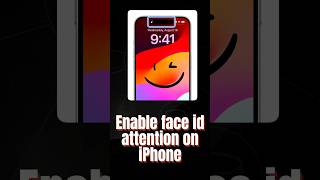 Enable face id attention on iPhone iphone tech viral tips mobile tech [upl. by Casteel]