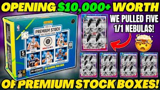 OPENING 10000 WORTH OF PREMIUM STOCK BASKETBALL BOXES🏀 WE PULLED BANGERS GALORE😱🔥 [upl. by Jt726]