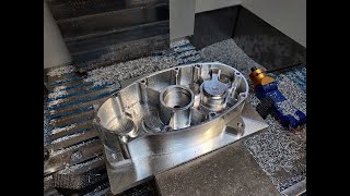 Machining a billet Zundapp engine block part 1 with actual cutting sounds [upl. by Lorre]