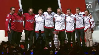 Capitals 2018 Stanley Cup reunion at Caps 50 Fest [upl. by Essirehc183]