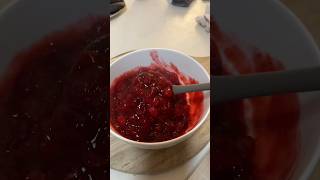 CRANBERRY SAUCE RECIPE TUTORIAL HOMEMADE  homemade recipe cranberrysauce shorts howtomake [upl. by Sal]