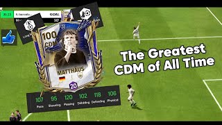 The Greatest CDM of All Time in fc mobile  review of Matthaus 100 ovr 🐐🔥 [upl. by Rasia395]