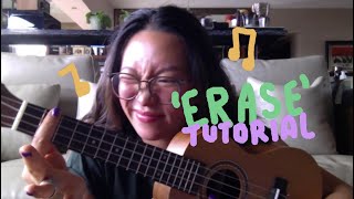 ERASE  OMAR APOLLO UKULELE TUTORIAL [upl. by Adeuga153]