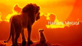 Hakuna Matata Lion King Lyrics Video  Billy Eichner amp Seth Rogen [upl. by Shaine]