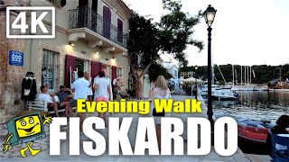 Fiskardo  Kefalonia  Greece  4K Evening Walking Tour  June 2022 [upl. by Adali]