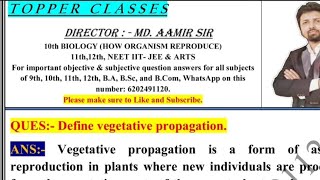 Define vegetative propagation [upl. by Ofori]