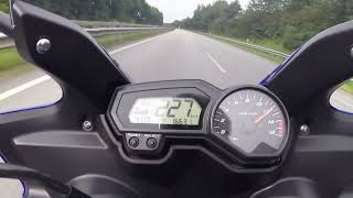 YAMAHA FZ6 FAZER S2 2009TOP SPEED [upl. by Adnowat900]