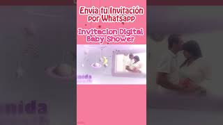 INVITACION DE BABY SHOWER NIÑA  Baby Shower Invitations  Baby Shower Card [upl. by Etsyrk]