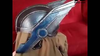 3D Printed and Painted Thor Ragnarok Helmet Wing Rotator Mechanism System in Action [upl. by Dorelle394]