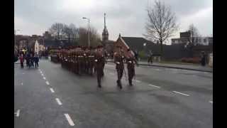 Mercian Regiment March Past [upl. by Ynehteb]