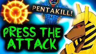 SirhcEz  PRESS THE ATTACK RUNE NASUS IS INSANELY STRONG PENTAKILL [upl. by Septima]