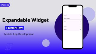 Part 19  Expandable Widget in FlutterFlow  Figma  Design for beginners Easy Tutorial [upl. by Sikram]