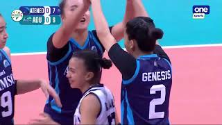 Adamson Ateneo start fast in crucial game  UAAP Season 84 Womens Volleybell [upl. by Had220]