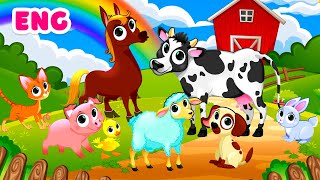 Learn Farm animals for kids Farm Animals Names amp Sounds [upl. by Oiramd]