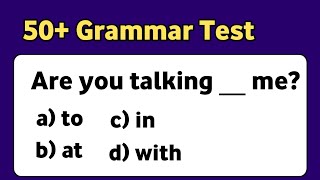 50 Grammar Test  English Grammar Quiz  10 English Quiz [upl. by Rabah478]