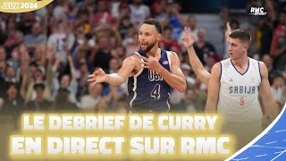 JO 2024  USA 11084 Serbie Le débrief de Curry sur RMC [upl. by Uahsoj840]