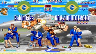 FT5 ssf2xjr1 PabloOaks BR vs REVMUITATRETA BR Super SF II X ssf2x ssf2 Fightcade Sep 14 [upl. by Papagena]