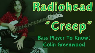 Easy Rock Bass Lines How To Play Creep By Radiohead and Sound Like Colin Greenwood [upl. by Redyr]