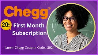 Latest Chegg Coupon Codes amp Discount Codes 2024  20 Off First Month Subscription [upl. by Ahsemot]