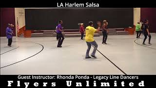 LA Harlem Salsa Line Dance with Flyers Unlimited [upl. by Udell564]