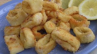 Anelli di calamari fritti Ricetta al forno [upl. by Ydnem]