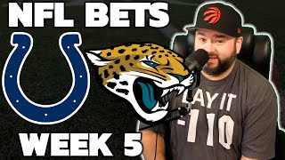 Colts vs Jaguars SNF Week 5 Bets  NFL Picks With Kyle Kirms [upl. by Josepha]