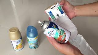 Glade Automatic Air Freshener Spray Review and does it work with Air Wick refills [upl. by Aisirtap]