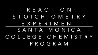 SMC Chem 11 Reaction Stoichiometry of IronPhenanthroline Complex Ion [upl. by Ellehctim]