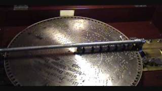 BLUE DANUBE WALTZ Played On 1905 MIRA 15 12 Inch Parlor Grand Music Box Johann Strauss [upl. by Viquelia]