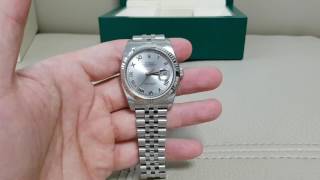 롤렉스 데이저스트 로듐 로만 개봉기 rolex datejust rhodium roman unboxing [upl. by Dierolf]