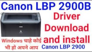 canon lbp 2900 Printer Installation [upl. by Merton]