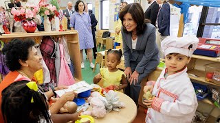 Governor Hochul Launches Portal to Help Deliver Free or LowCost Child Care to Families Statewide [upl. by Enneire]