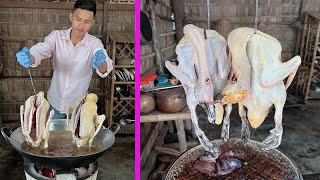 Country man cook duck with country style  Uncle Daro cooking [upl. by Ayikal41]