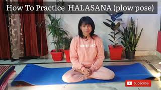 Halasana Tutorial l Step By Step Plow Posehalasana For Beginners l yoga with dipzkathait [upl. by Manson818]