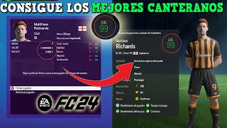 COMO TENER LA MEJOR CANTERA EN EA SPORTS FC 24 MODO CARRERA  COMO USAR LA CANTERA EN FC 24 [upl. by Trenna]