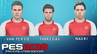 Arsenal 2011 ft Van Persie Nasri Fabregas PES 2019  Real Lets Game [upl. by Cordova]