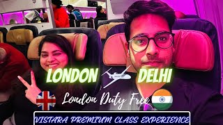 Going Home For Diwali   Heathrow Airport Duty Free   Vistara Premium Class Experience [upl. by Darnall]