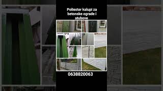 Poliester kalupi za betonske ograde i stubove ☎️ 0638820063 pestiplasttitel srbija [upl. by Gabrila600]