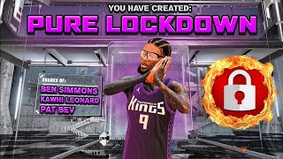 BEST LOCKDOWN BUILD in NBA 2K25 OP ANIMATIONS  BADGES [upl. by Nova325]