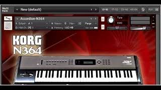 KORG N364 para Kontakt  2017 [upl. by Ayhdiv553]