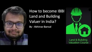 How to become IBBI Land and Building Valuer in India  Hindi Course [upl. by Anahtor]