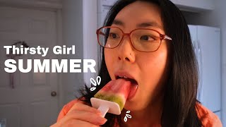 Vlog  Watermelon popsicles 🍉 beach visiting friends in NYC [upl. by Lybis]