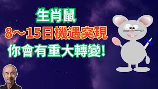 生肖鼠：10月8日～15日，關鍵的機會突然出現，好的轉變將會發生！你將驚喜不斷、好運連連！ 生肖鼠2024年運程 生肖鼠2024年運勢 屬鼠人2024年運程 屬鼠人2024年運勢 [upl. by Nnaerb]