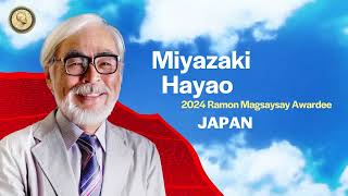 2024 Ramon Magsaysay Awardee MIYAZAKI HAYAO [upl. by Baelbeer]