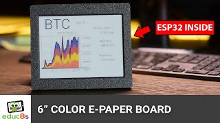 Inkplate 6Color  A color EPaper display with ESP32 [upl. by Airednaxela]