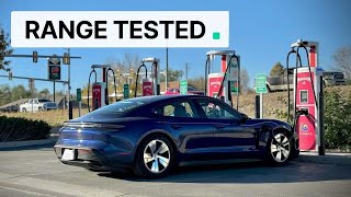 2025 Porsche Taycan 70MPH Range Test Way Better Than Advertised [upl. by Delly]