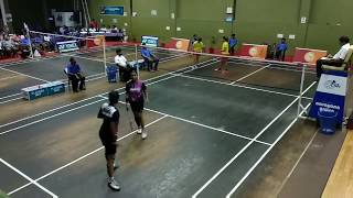 WOMENS DOUBLES FINAL ALL KERALA BADMINTON RANKING TOURNAMENT 2018ANUGRAHAampNAFEESA VS HARITHAampREZA [upl. by Jed]