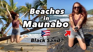 Beaches in Maunabo Los Bohios black sand California Beach amp Lighthouse [upl. by Anyl319]